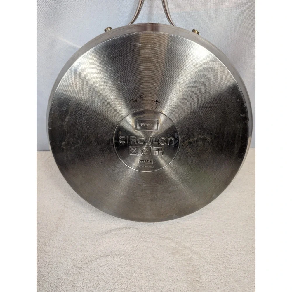 Circulon Stainless Steel 3 Qt Sauté‎ Pan Deep Skillet Induction Nonstick 2.8L